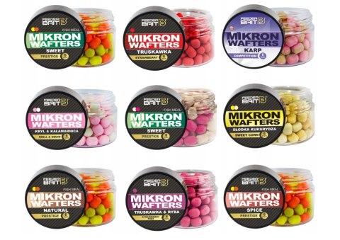 Feeder Bait Mikron Wafters Truskawka Ryba 6mm 50ml