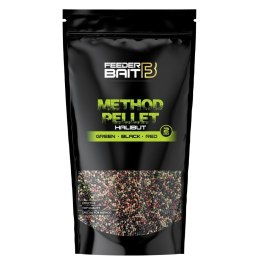 Pellet Feeder Bait Method Pellet 2mm Halibut Green Black Red 800g