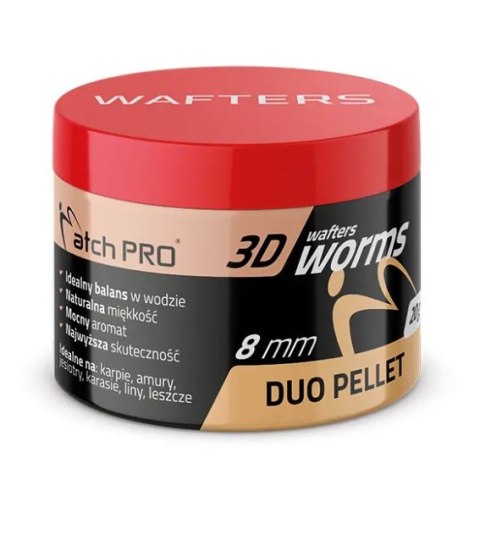 MatchPro 3D Worms Wafters Duo Pellet 8mm 20g