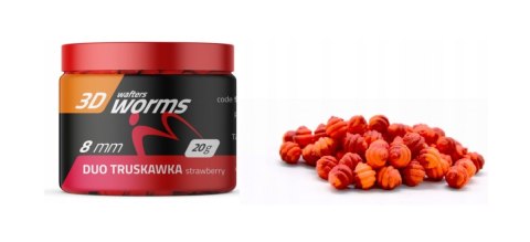 MatchPro 3D Worms Wafters Duo Strawberry 8mm 20g