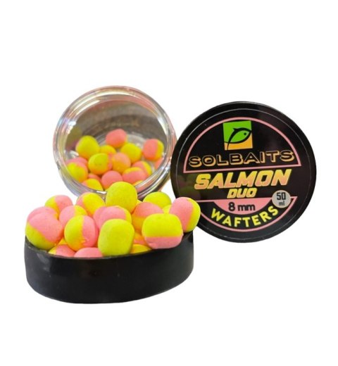 Przynęty Solbaits Salmon DUO 8mm Wafters Żółty- Sprany róż
