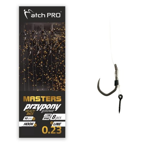 Przypony MatchPro MF Masters Spike M19B nr6/0,23mm 8szt Barbless